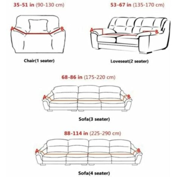 Printed cover, universal sofföverdrag för fåtölj/1-sits/soffa/queen-soffa, möbelskydd (grön blomma)-