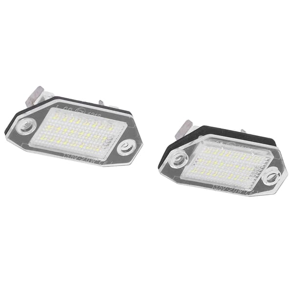Ford Focus C MAX 2003 2018 Vit LED-nummerskyltsbelysning 12 24V Plast Plug and Play