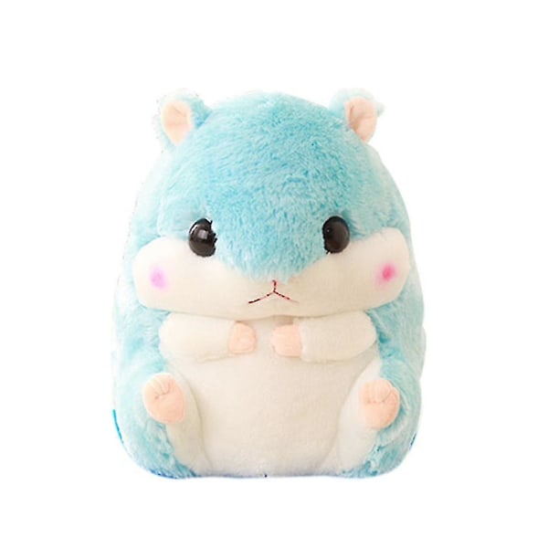 Sødt plys hamster udstoppet dyrelegetøj med tæppe blue Hamster Only