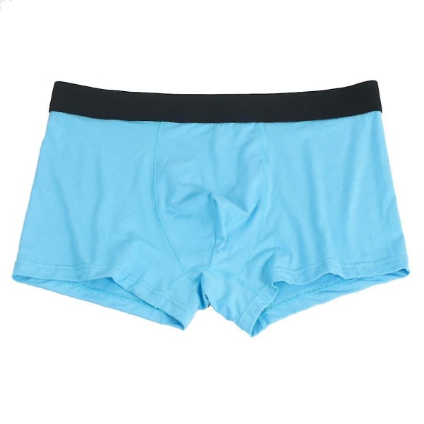 Mænd Boxer Briefs Undertøj Åndbar Trunks Underbukser Sky Blue M