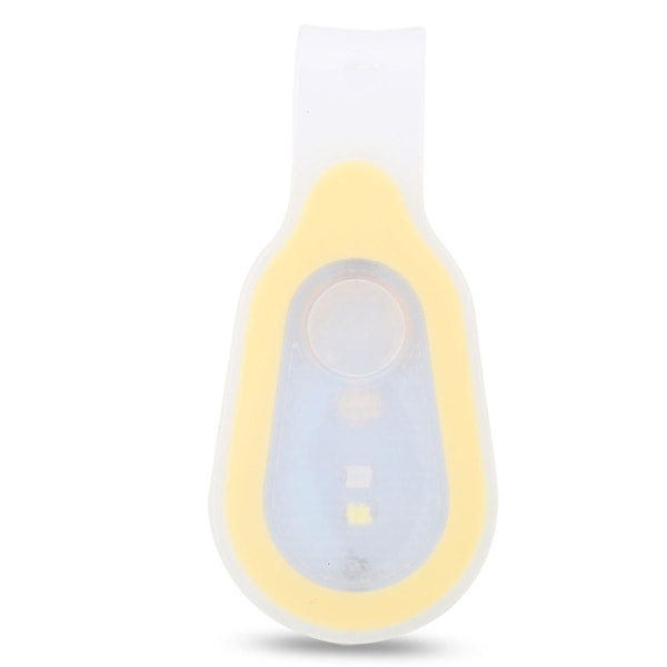Mini LED Natlampe Clip Lampe, Vandtæt og Bærbar til Udendørs Løb (Gul)