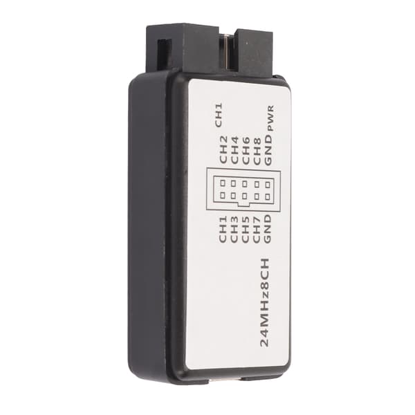8-kanals USB-logikanalysator 24MHz 5V med bufferunderstøttelse