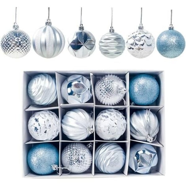 12st Julgranskulor Julkulor Set Julgranskulor Julgranskulor Set 2,4 tum / 6 cm, okrossbar jul