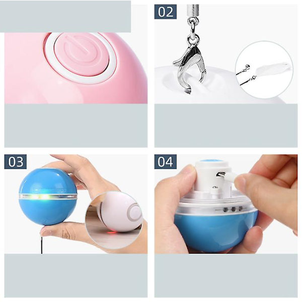 LED-glödande boll-husdjursleksaker blue