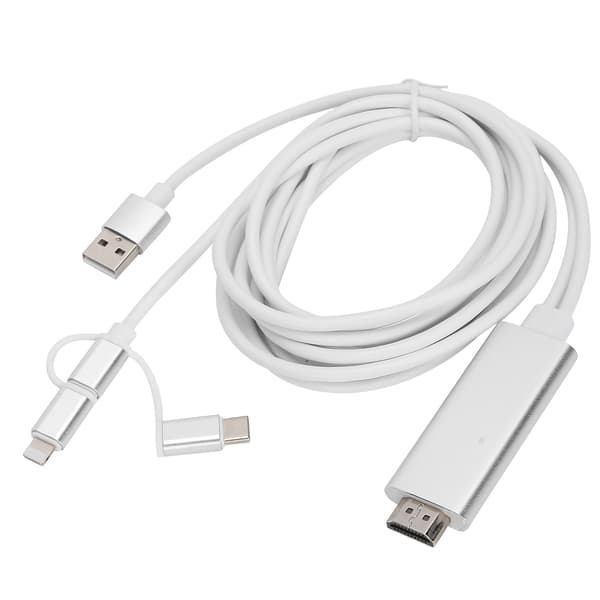 3 i 1 Micro USB Type C til HDMI Adapterkabel Speilingskonverter