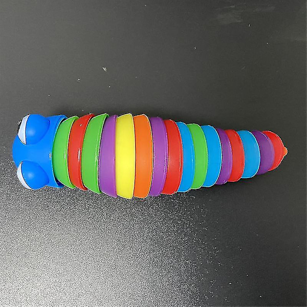 2022 Ny Fidget Toy Slug Artikulert fleksibel 3d Slug Fidget Toy Sky Blue