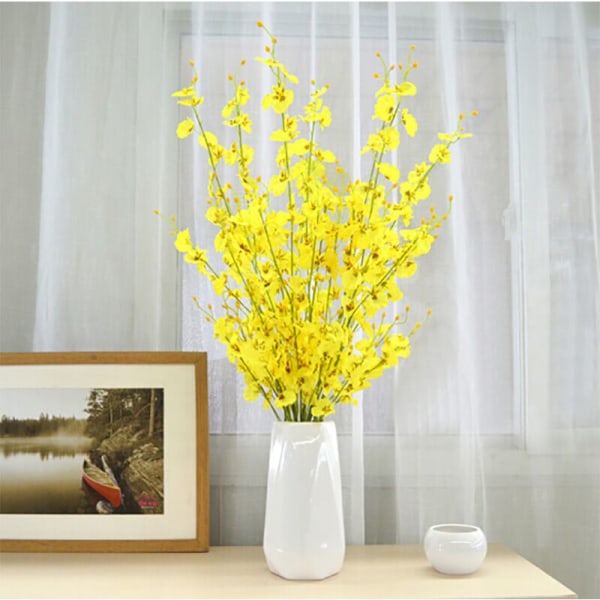 Konstgjord blomma dansande orkidé plast torkad blomma siden blomma konstgjord blomma dekorativ blomma vardagsrum blomma
