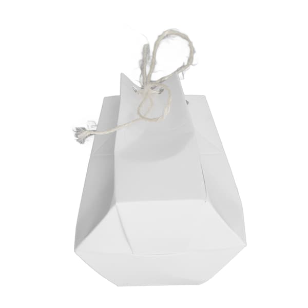 50 Set Hexagonala Presentaskar av Kraftpapper med Snöre DIY Bröllopspresentförpackning HMS2212121