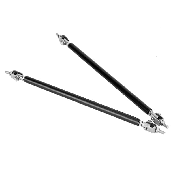 2 st Ajusterbara Front Bumper Lip Splitter Strut Rod Tie Support Bar Rostfritt Stål