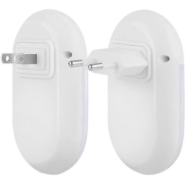 LED nattlys, plug & play automatisk veggnattlys med skumringssensor