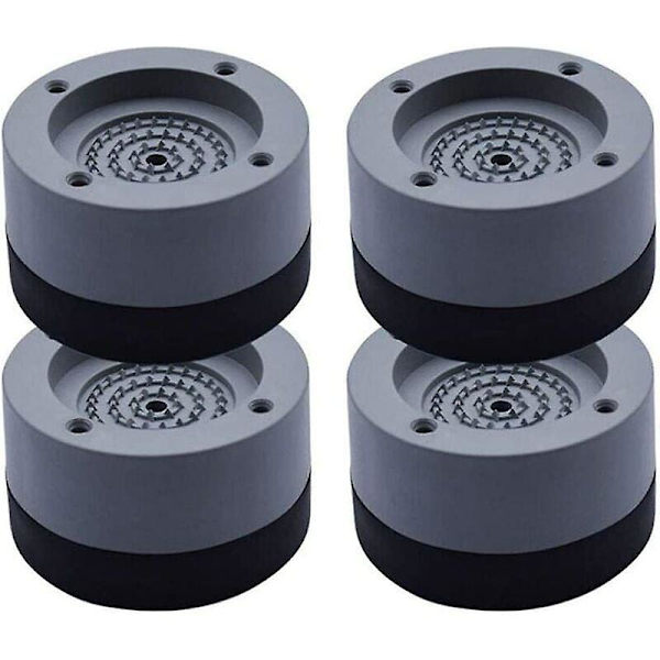 4 stk Anti-vibrationspuder Universal Vaskemaskine Anti-vibrationspude Fødder Stabilisator piedestal til vaskemaskine Køleskab