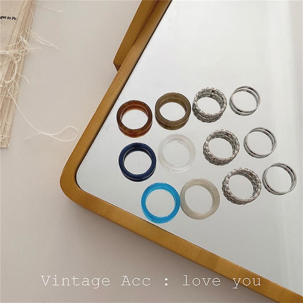 Ring Set Vintage Girls&#39; Modesmycken Ac2108