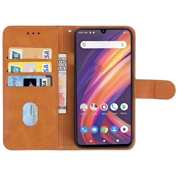Telefondeksel i skinn til Lenovo A6 Note Brown