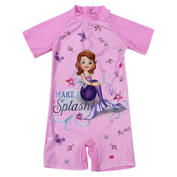 Badedragt til børn til piger Barbie Sofia Mermaid Jumpsuit i ét stykke Sofia 4-6 Years