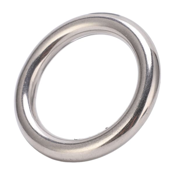 Rustfrit stål svejset O-ring 10x50mm til dykning, navigation, hængekøjer og tasker
