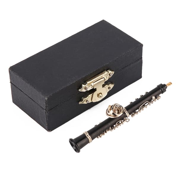 Musikinstrument Mini Pin Brosche - Obo Design
