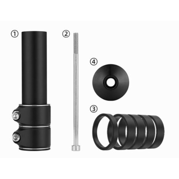 MTB Stem Riser 13,5 mm Cykelstam, Aluminiumlegering Styre Riser Fork Extend Extender MTB Cykel Extender Riser för BMX