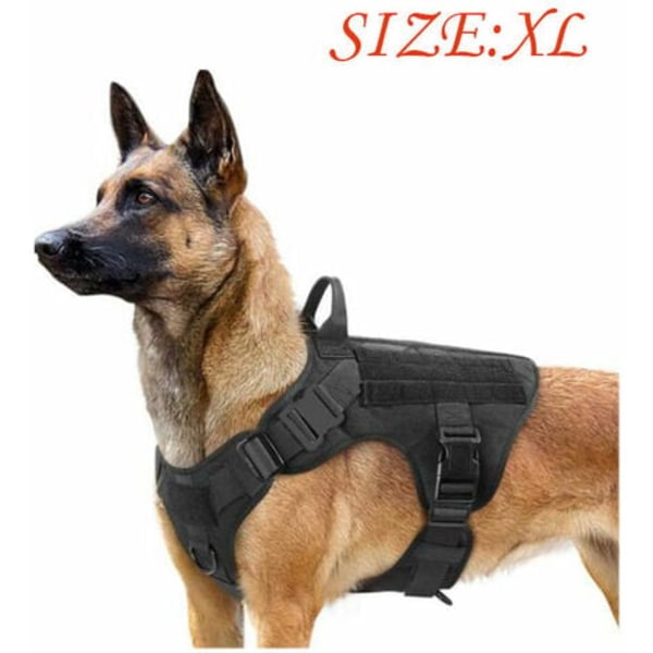 Taktiska hundselar, militära arbetshundsringvästar, spänningsfri träningssele--xL