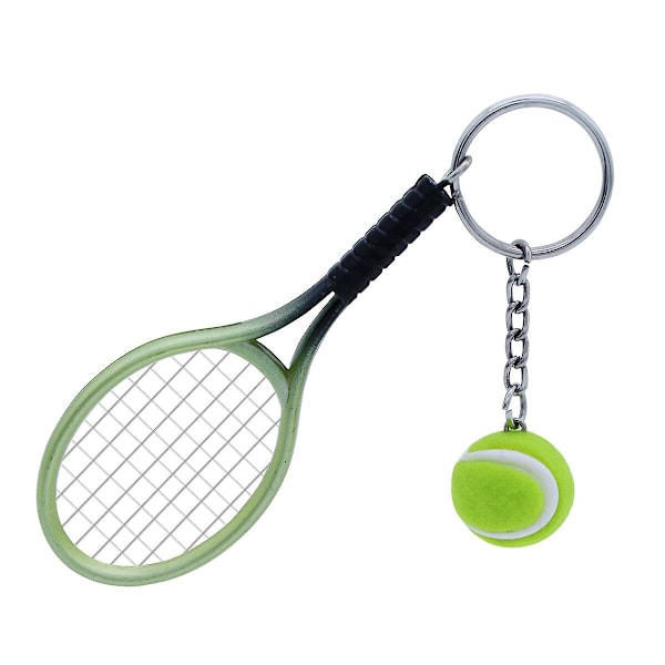 2kpl Tennismaila Avaimenperä Koru Tennispallo Avaimenperä lapsille Aikuiset Tytöt Hopea Green
