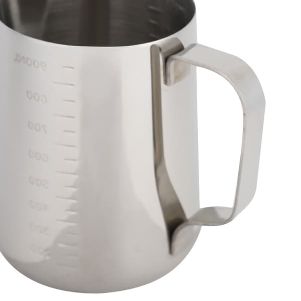 Mælkeskummerkande i rustfrit stål 1000 ml