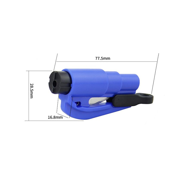 Gul sikkerhetsnøkkelring Mini Bærbar Bil Glass Breaker Safety Hammer - Mini Bærbar Bil Glass Breaker Safety Hammer,