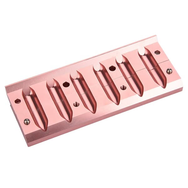 DIY læbestiftform aluminiumslegering rosaguld læbepomadefremstiller værktøj 6 huller dobbelt anvendelse
