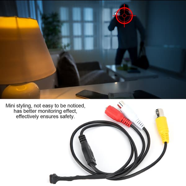 2500TVL 8 stk Mini AHD CCTV Sikkerhetskamera med Infrarød Nattsyn