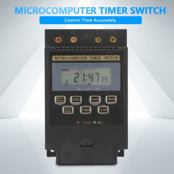 KG316T Digital Timerkontroller Mikrocomputer Programmerbar Bryter AC220V 25A