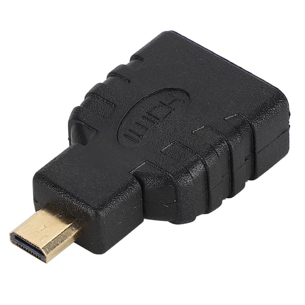 10 stk. Svart ABS Micro HDMI til HDMI Adapter 1080P for Raspberry Pi 4B