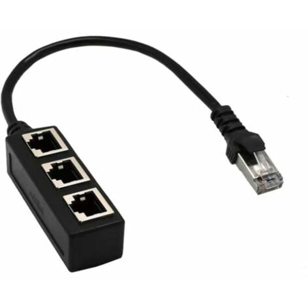RJ45 1 - 3 Ethernet LAN -verkkokaapeli, RJ45 uros 1 - 3 femLAN Ethernet-kaapelisovitin laiteportin suojaamiseen.