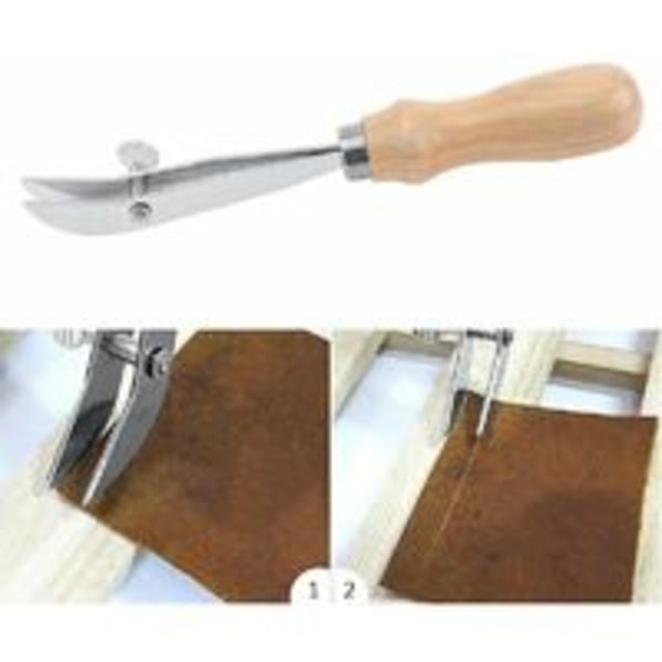 Edge Press Skiving Tool Læder Edge Creaser Arbejdsværktøj Læder Craft Læderbearbejdningsværktøj