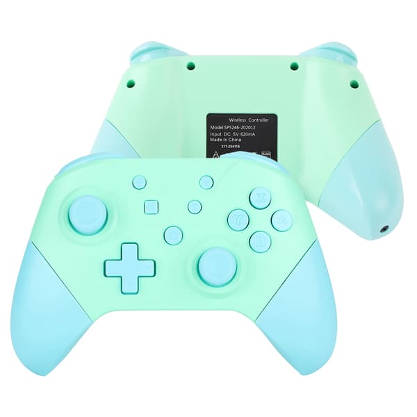 Trådlös Bluetooth-spelkontroll NFC 3D-joysticks för Nintendo Switch Pro Smaragdgrön