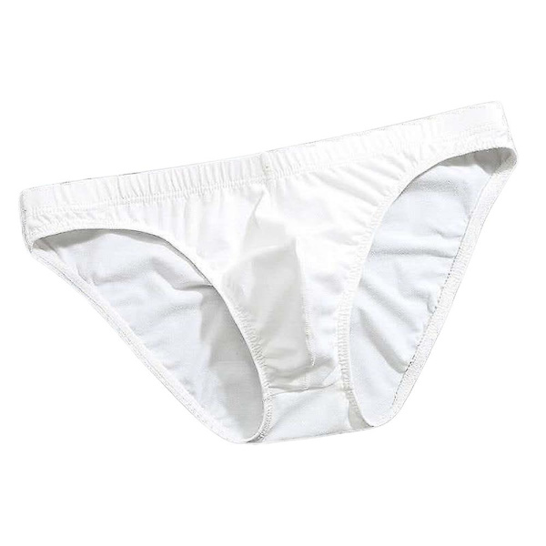 Miesten puuvillaiset alushousut Matalavyötäröiset alushousut White XL
