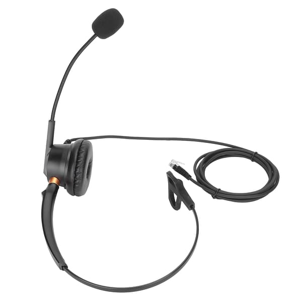 Bærbart Call Center-headset med mikrofon for kontorvirksomhet