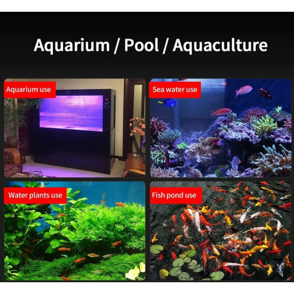 7W220V rund akvarielampe akvariumsteriliseringslampe vedligeholdelse Akvarium vandbehandling