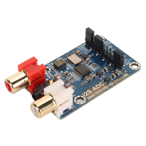 I2S ADC Lydopptakskort Modul Master Slave Modus Utviklingskort Lossless Digital Lyddekoder