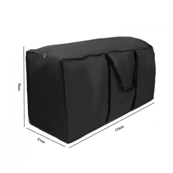 möbelförvaringsväska svart (173x51x76cm)