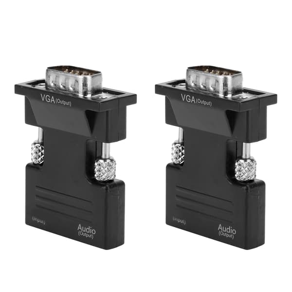 2 KPL HDMI-VGA-muunnin 1080P videoadapterikaapeli tietokoneelle