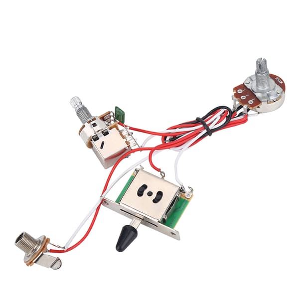 Elektrisk guitar forudkablet ledningsnet sæt 3-vejs switch pots