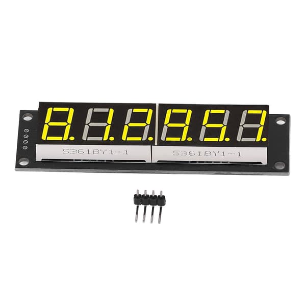 0,56 tommer 6-cifret 7-segment TM1637 gul digitalt displaymodul