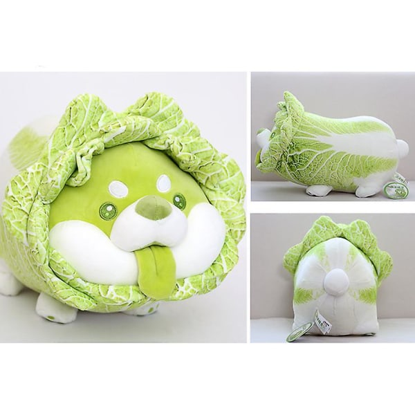 Sovepute for grønnsakshundedukke (sittende hund, 45 cm)