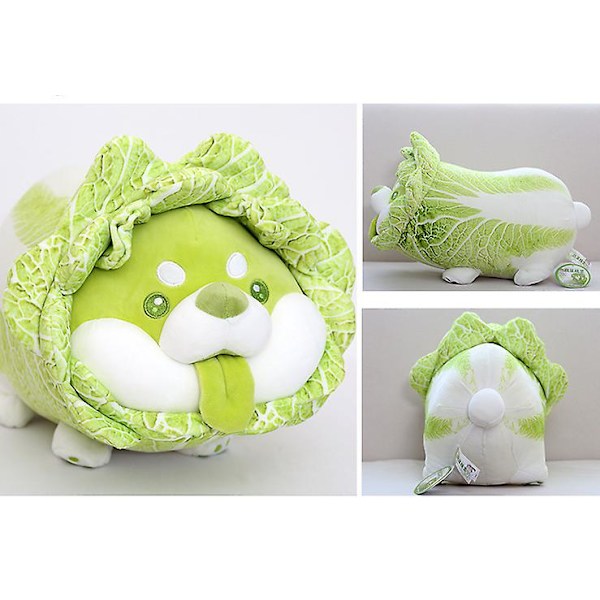Sovkudde för grönsakshunddocka (sittande hund, 45 cm)