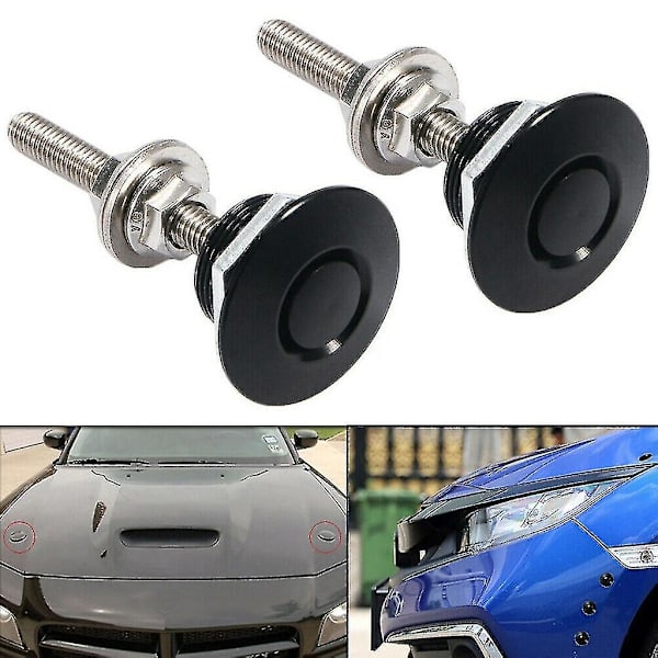 Push Button Billet Auto Etupuskurin konepelti Tappimoottori Konepelti-lukko Salpa-clip Runko
