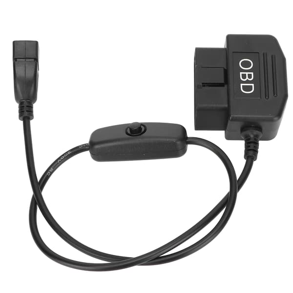 16-pin OBD2 hannplugg USB-strømladekabel 18,9 tommer universell adapter