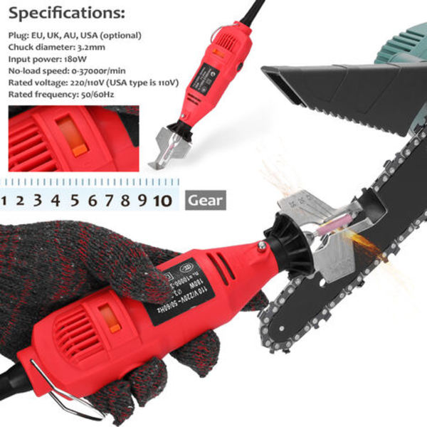 Mini Electric Grinding Tool hand motorsåg kedjor slipmaskin elektrisk slipmaskin verktygsslipning verktygsslipning