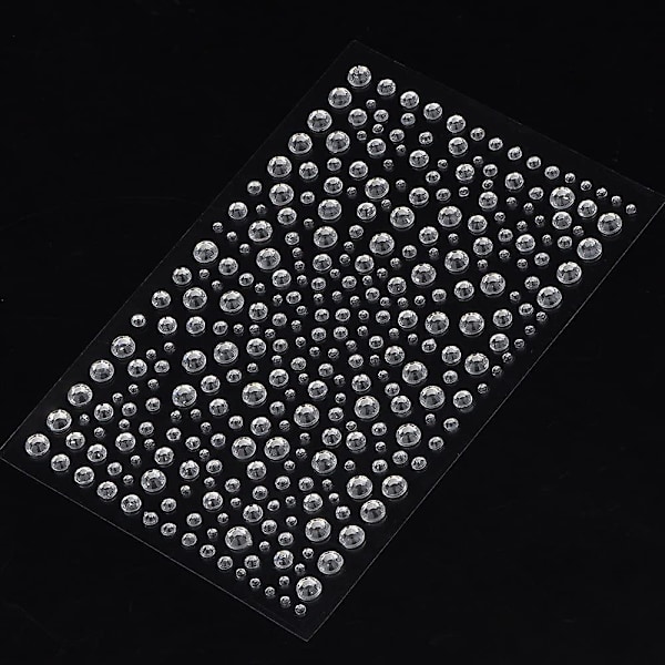 Eboot 650 bitar självhäftande kristall strass ädelstenar (klar)