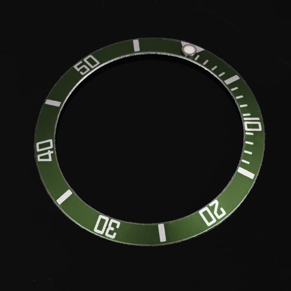 Grønn Aluminium Loop Bezel Innsettingsring Erstatning for Klokke Armbåndsur