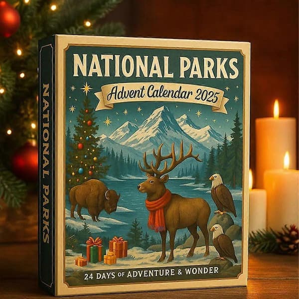 Nasjonalpark Blind Box Kalender, Adventshelg Blind Box, Juletrepynt, Akrylvedheng, Samleobjekt
