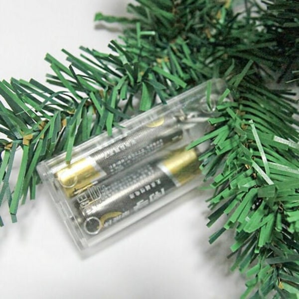 Vihreä keinotekoinen puuseppele, paju DIY jouluseppele valoilla - 1,8 m LYCXAMES