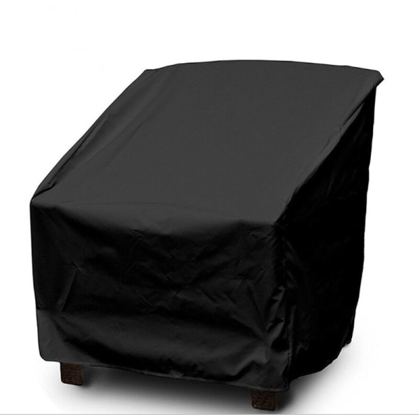 Puutarhatuolin cover Sisätuolin cover (musta 64x64x70/120cm)，sisä- ja ulkokalusteiden suojaamiseen